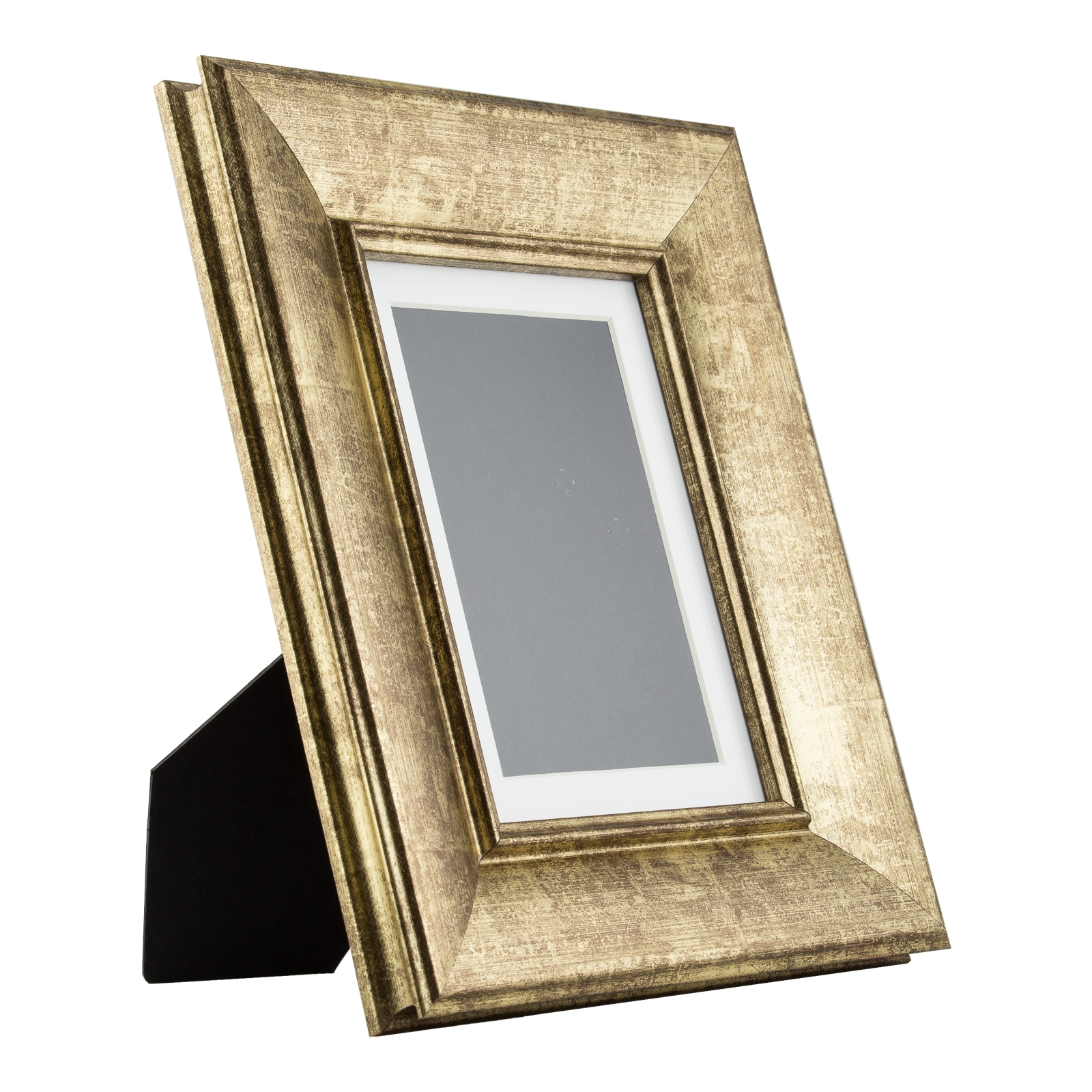 Verandah TableTop 5x7 Vintage Aged Gold Standing Picture Frame with Mat eBay