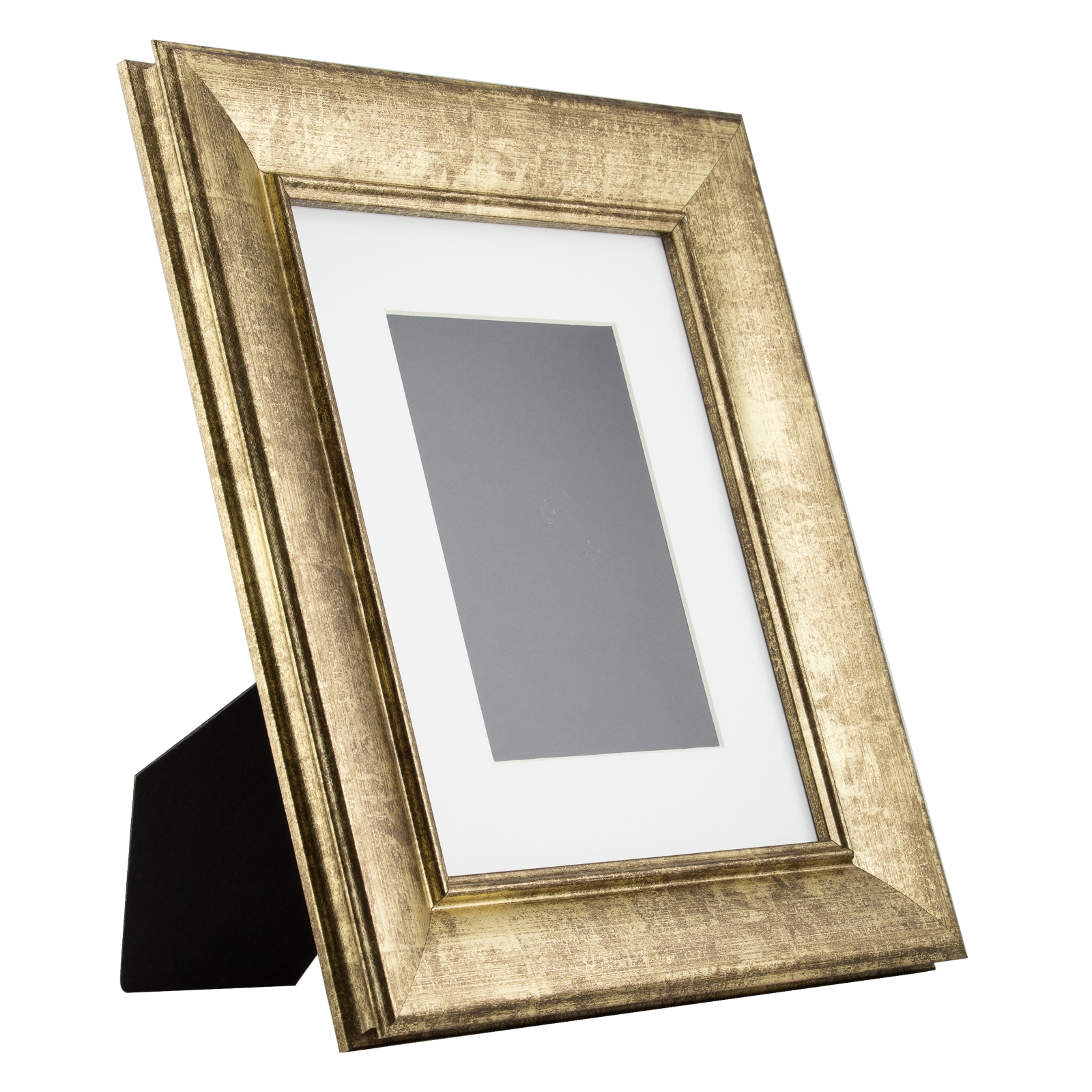 Verandah TableTop 8x10 Vintage Aged Gold Standing Picture Frame with