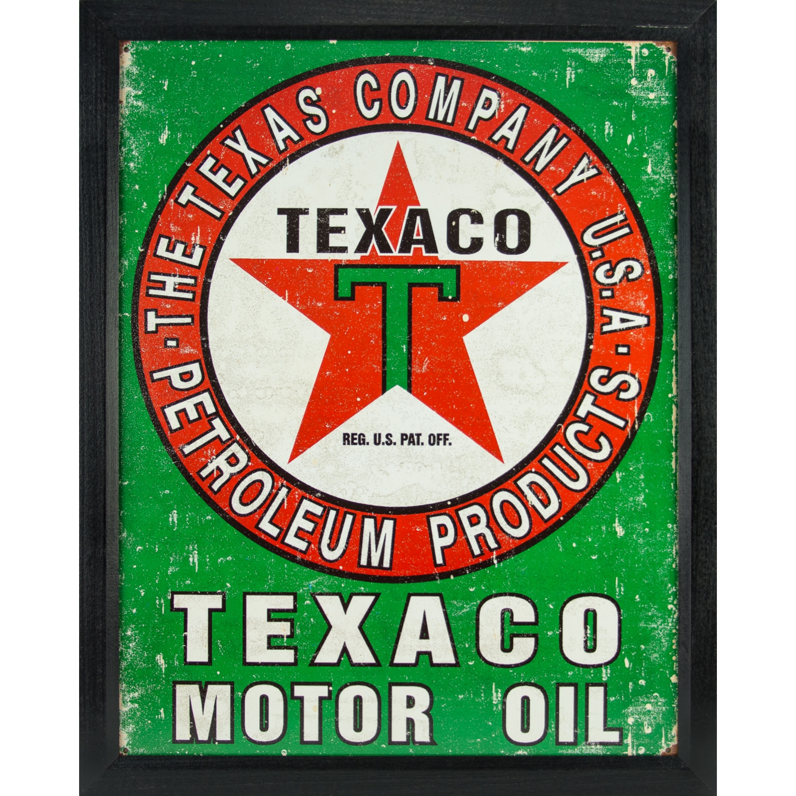 Vintage Motor Oil 16 Framed Tin Sign Set Ebay 0127