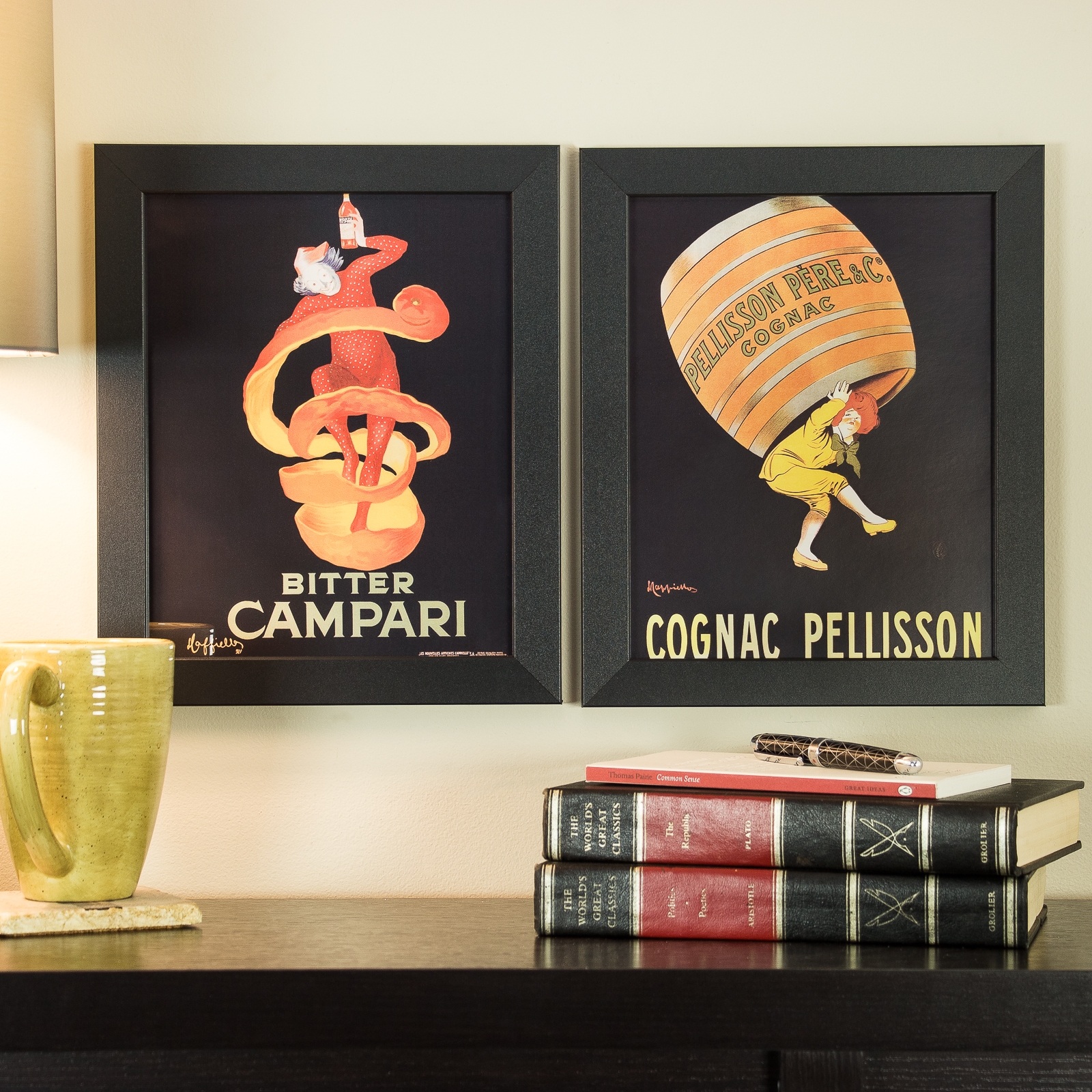 Vintage Bar Set, 8x10 Framed Vintage Advertising Posters eBay