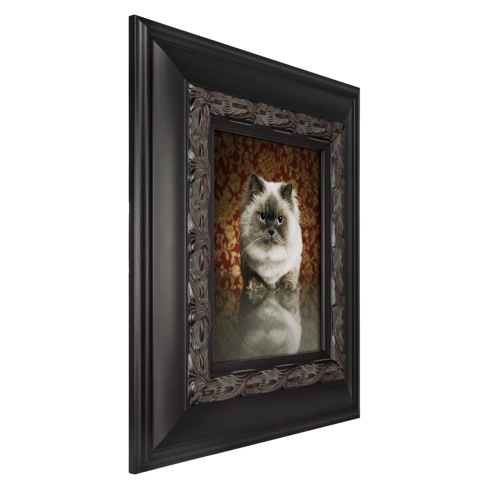Craig Frames Asian Ornate, 3.5" Aged Black Wood Picture Frame eBay