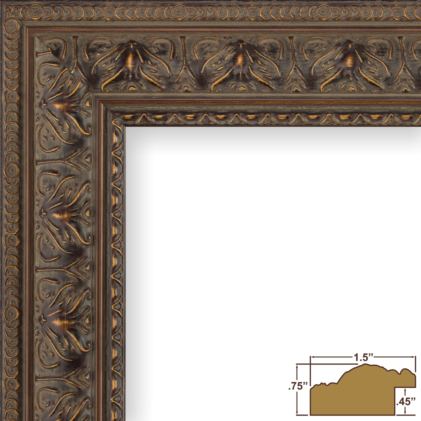 Craig Frames Medici Ornate, Vintage Ornate Mahogany Red Picture Frame eBay